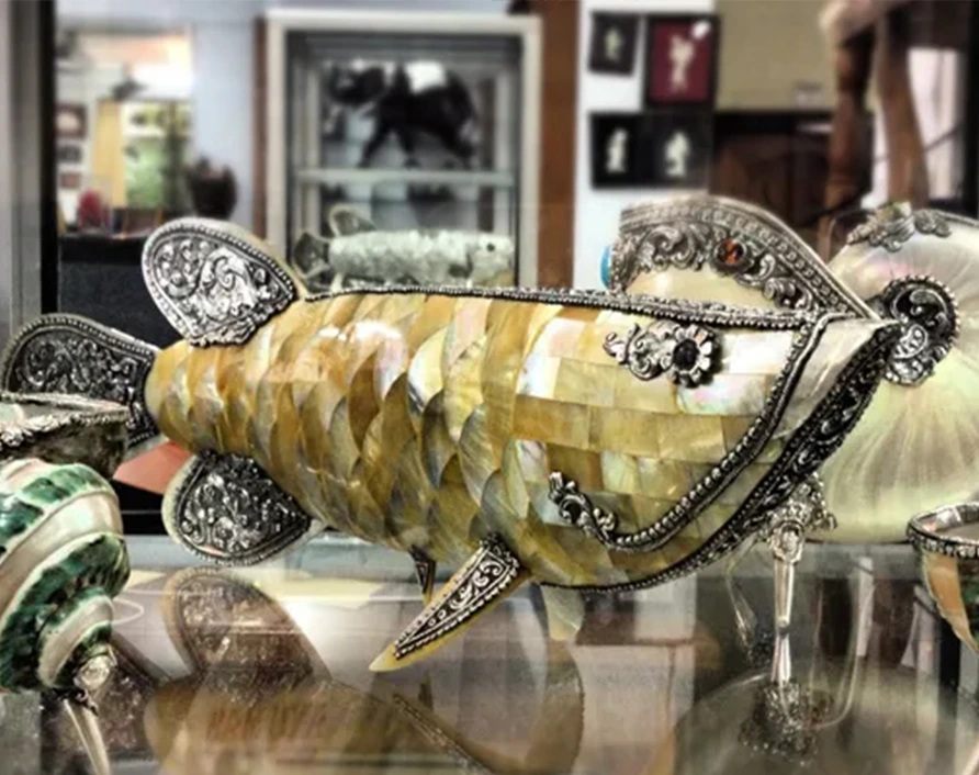 Celuk silver jewelry village in Ubud Bali