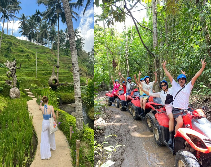 Ubud rice terrace cultural destination in Bali